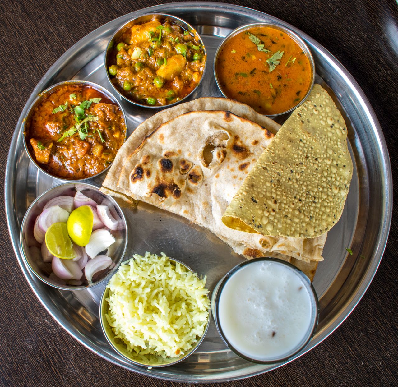 Dal baati churma at Baati Ghar